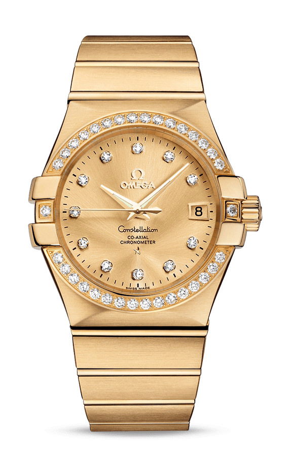 Omega Constellation luxury timepiece - detailed view