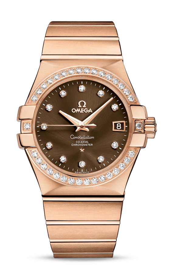Omega Constellation luxury timepiece - detailed view