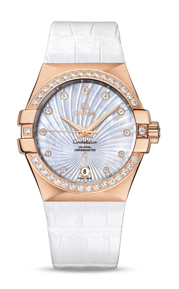 Omega Constellation luxury timepiece - detailed view