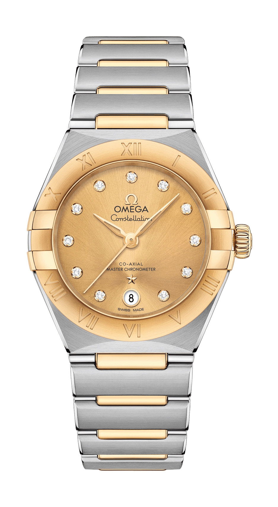 Omega Constellation luxury timepiece - detailed view