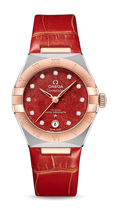 Omega Constellation luxury timepiece - detailed view