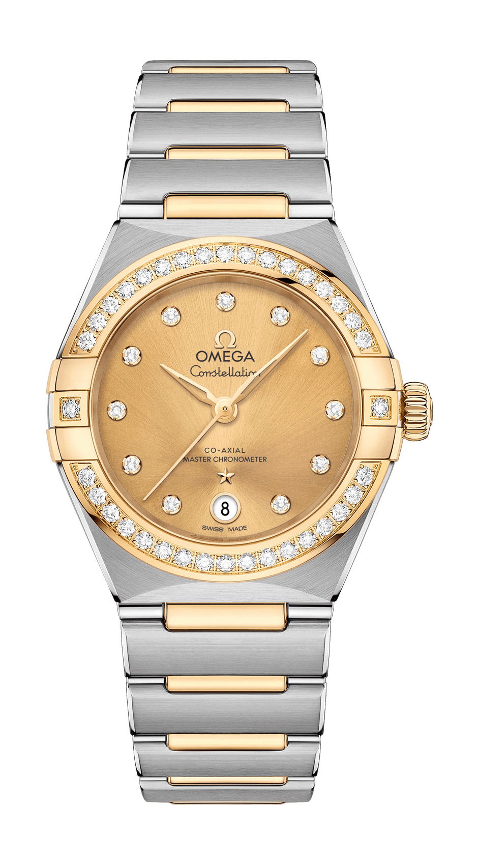 Omega Constellation luxury timepiece - detailed view