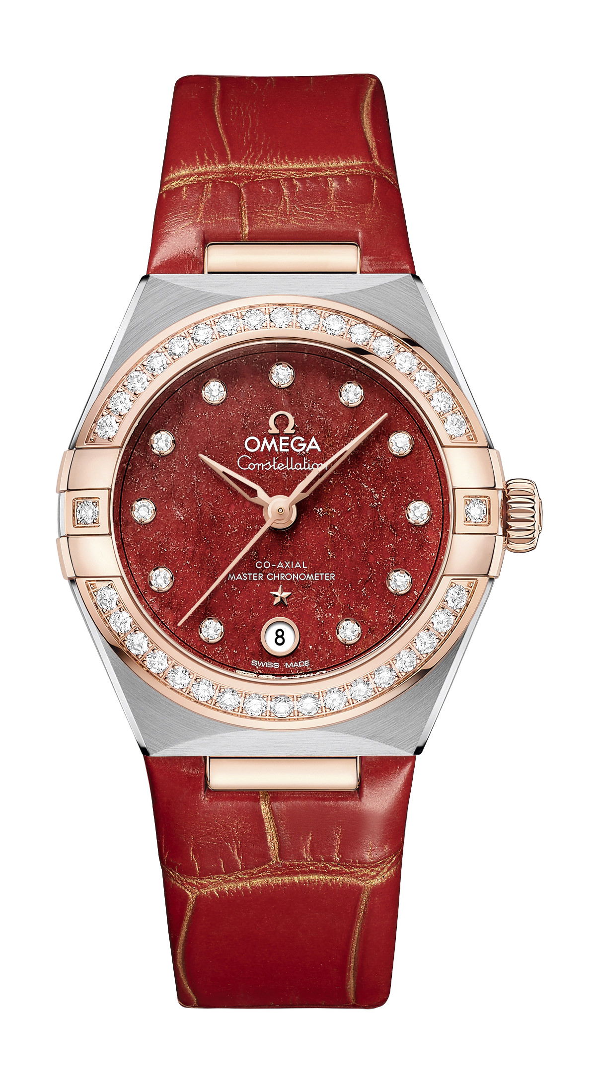 Omega Constellation luxury timepiece - detailed view