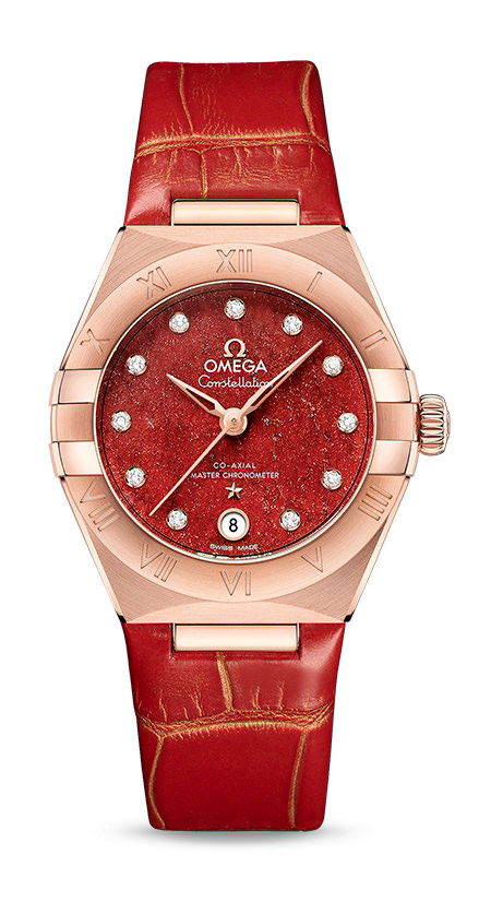 Omega Constellation luxury timepiece - detailed view