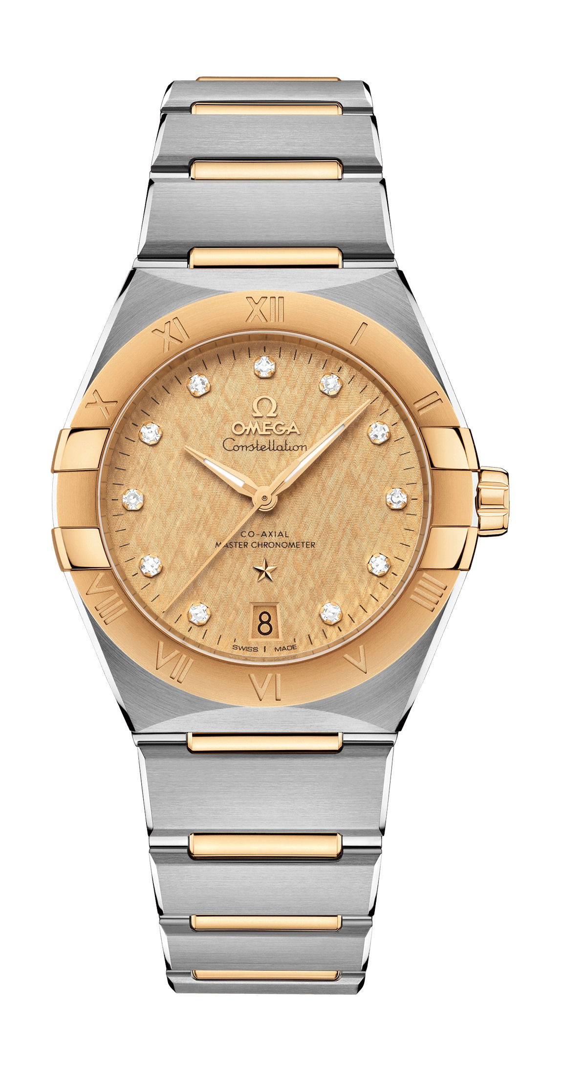 Omega Constellation luxury timepiece - detailed view