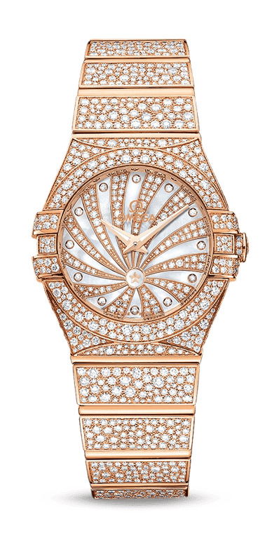 Omega Constellation luxury timepiece - detailed view