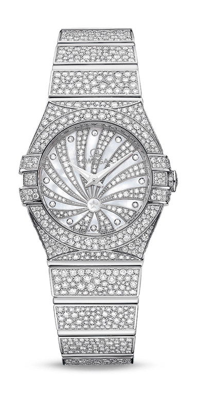 Omega Constellation luxury timepiece - detailed view