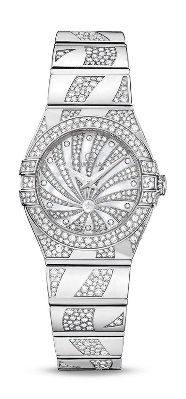 Omega Constellation luxury timepiece - detailed view