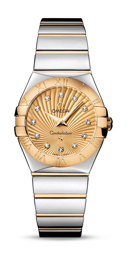 Omega Constellation luxury timepiece - detailed view