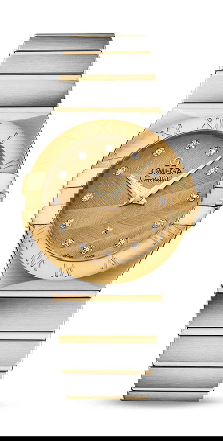 Omega Constellation luxury timepiece - detailed view