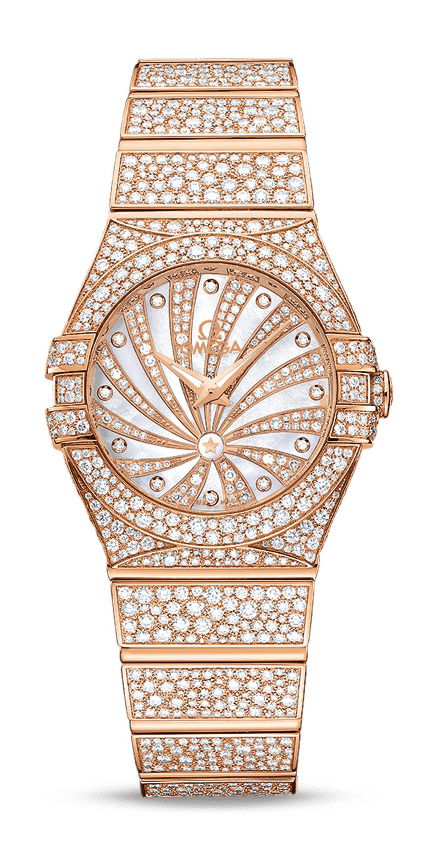 Omega Constellation luxury timepiece - detailed view