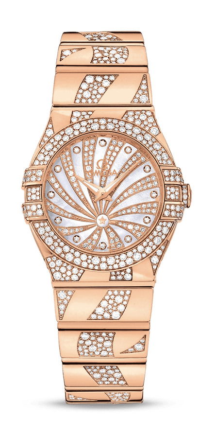 Omega Constellation luxury timepiece - detailed view
