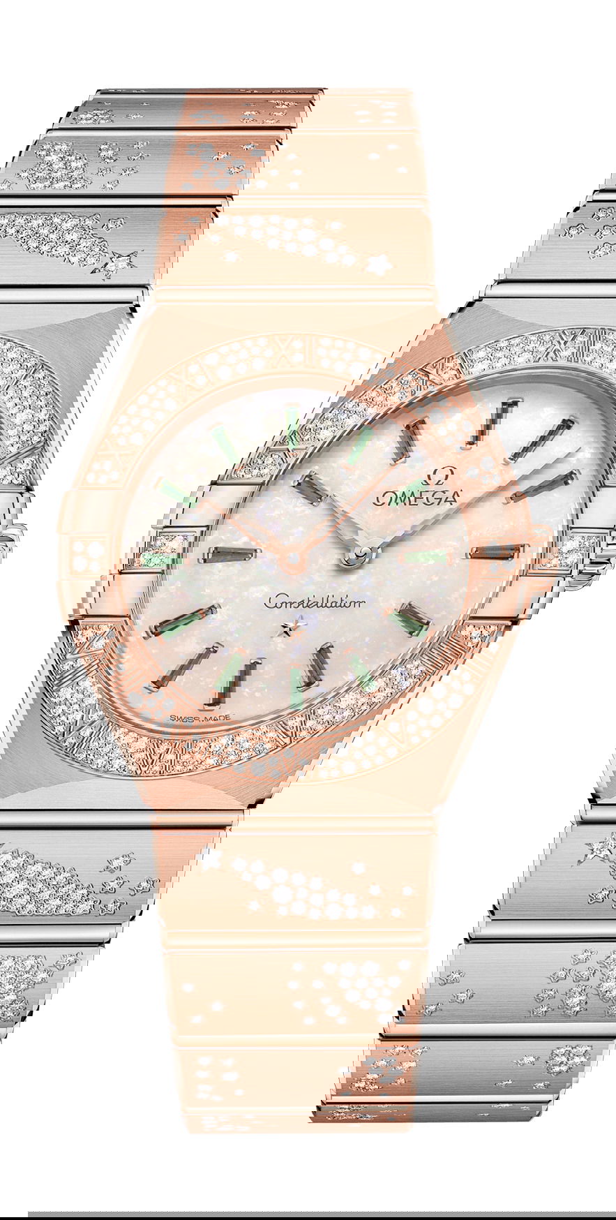 Omega Constellation luxury timepiece - detailed view