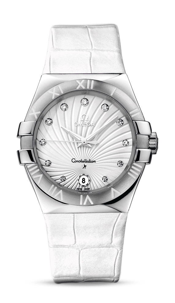 Omega Constellation luxury timepiece - detailed view