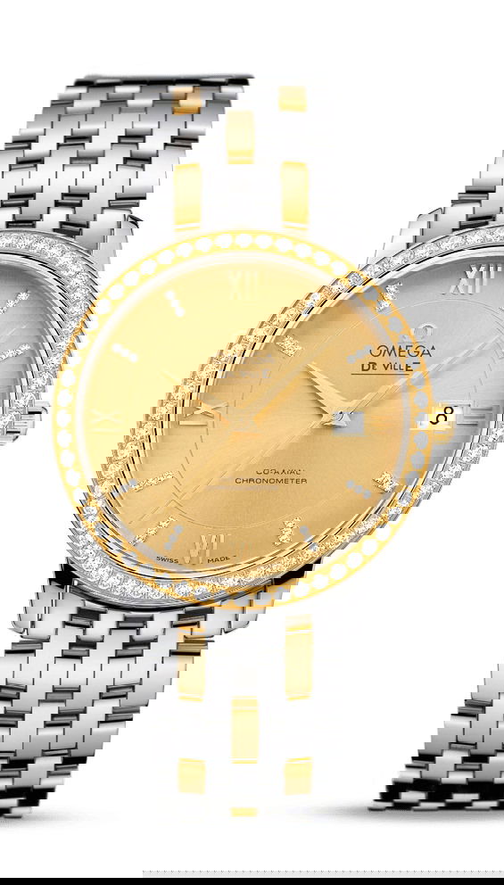Omega De Ville luxury timepiece - detailed view