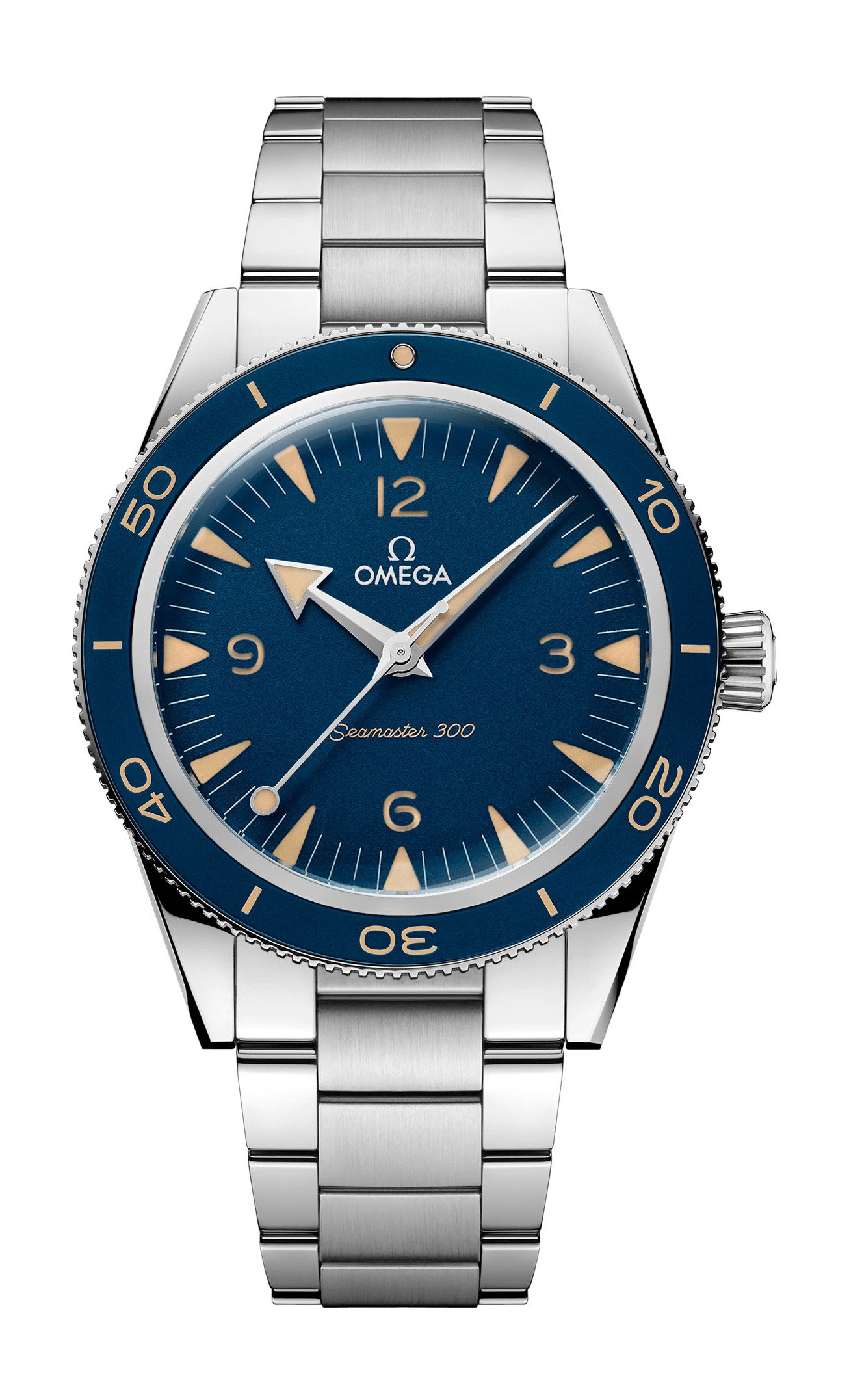 Omega Seamaster luxury timepiece - detailed view