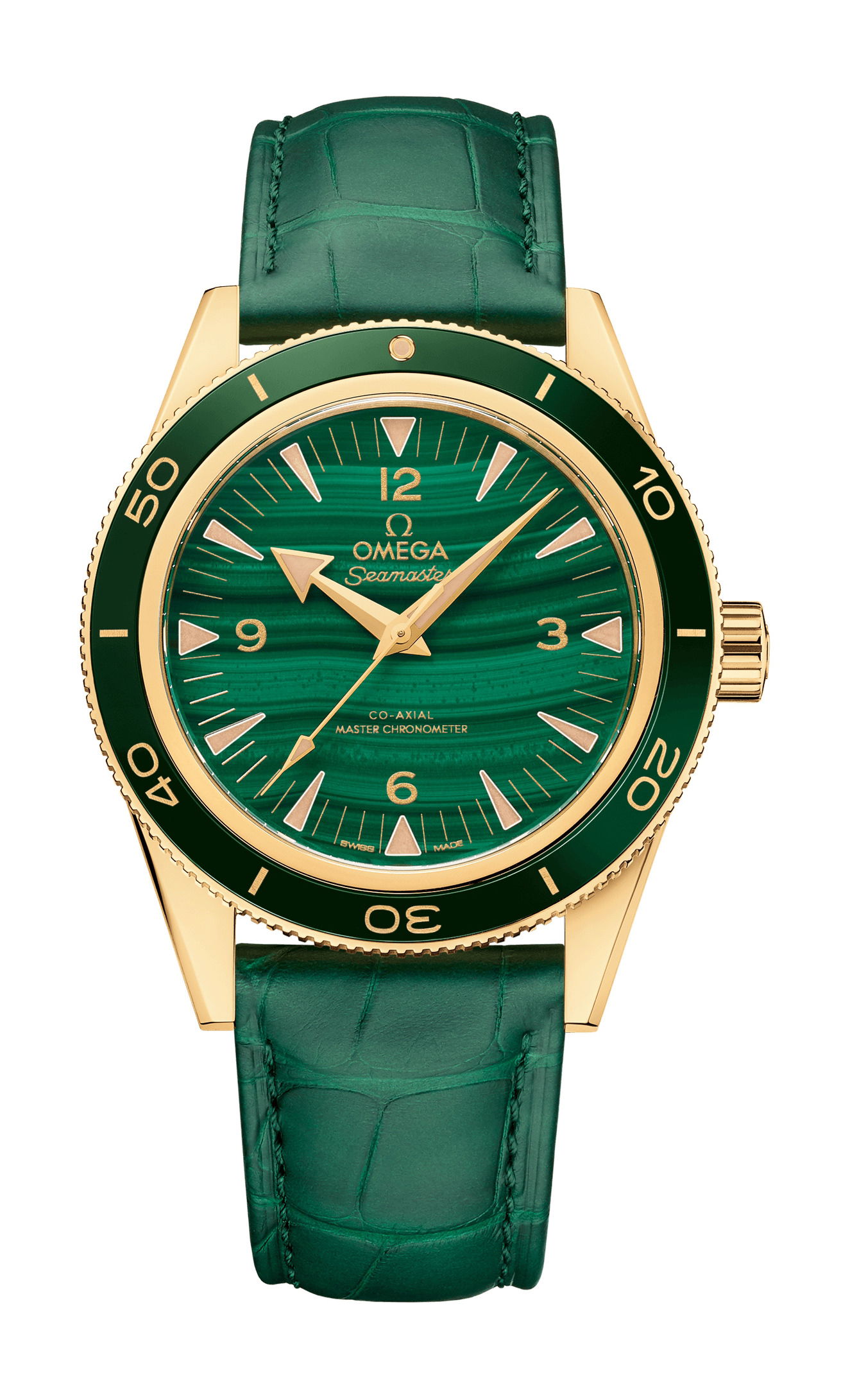 Omega Seamaster luxury timepiece - detailed view
