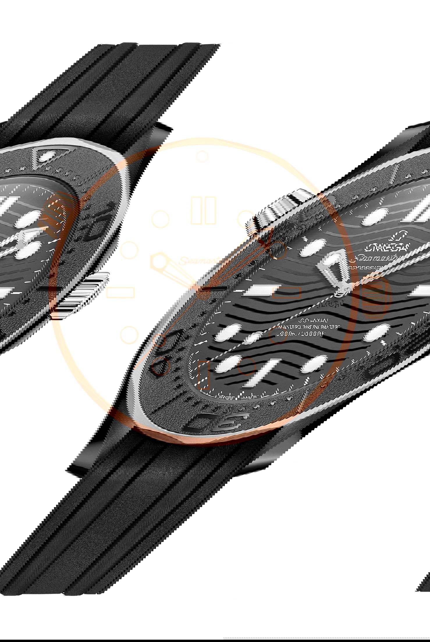 Omega Seamaster luxury timepiece - detailed view