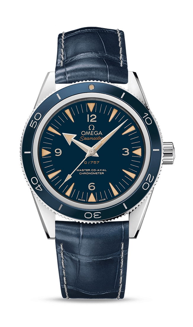 Omega Seamaster luxury timepiece - detailed view
