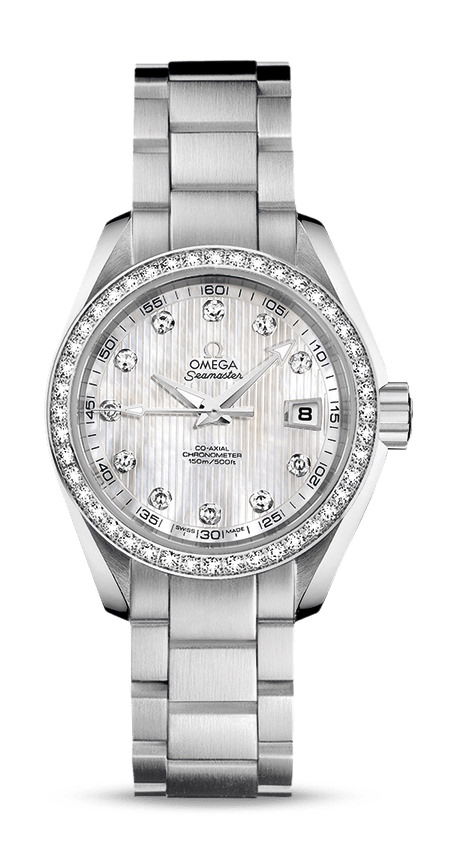 Omega Seamaster luxury timepiece - detailed view