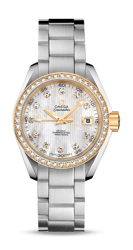 Omega Seamaster luxury timepiece - detailed view