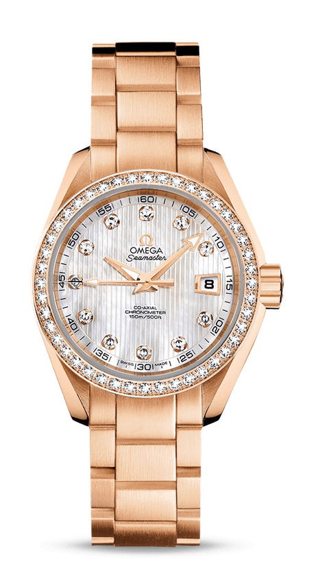 Omega Seamaster luxury timepiece - detailed view