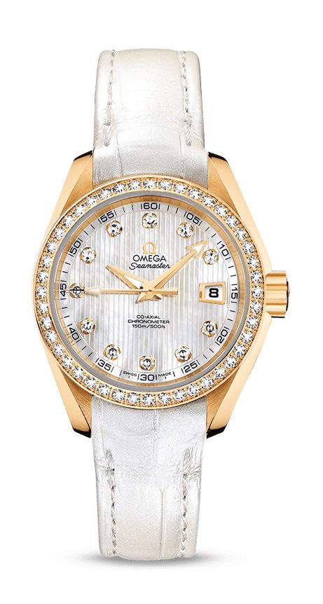 Omega Seamaster luxury timepiece - detailed view