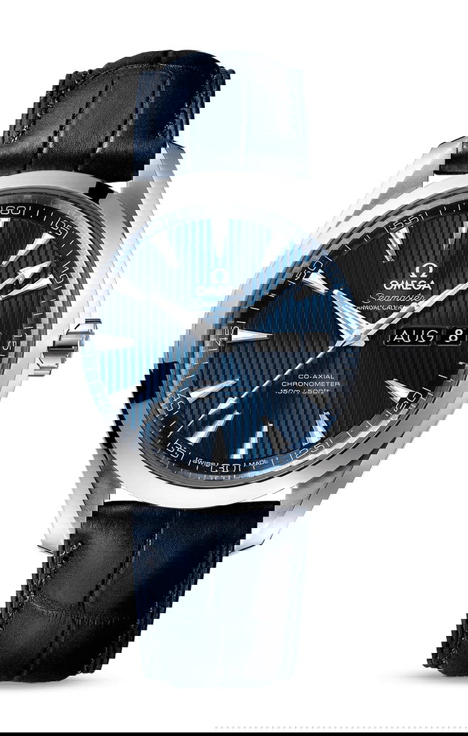 Omega Seamaster luxury timepiece - detailed view