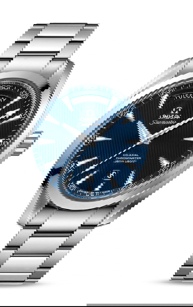 Omega Seamaster luxury timepiece - detailed view