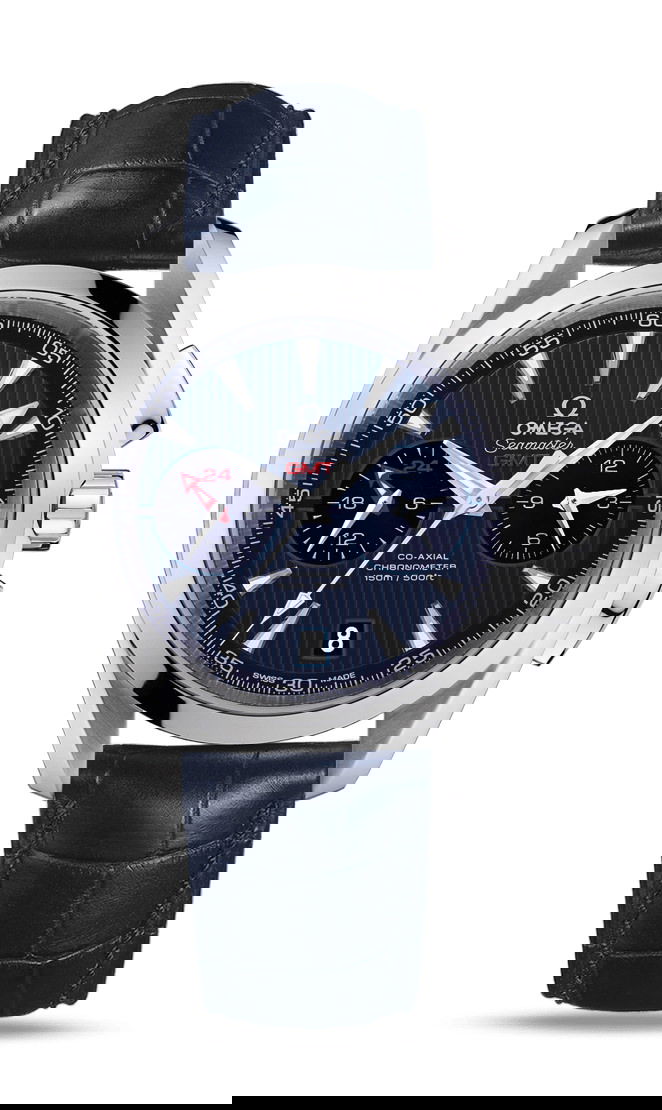 Omega Seamaster luxury timepiece - detailed view