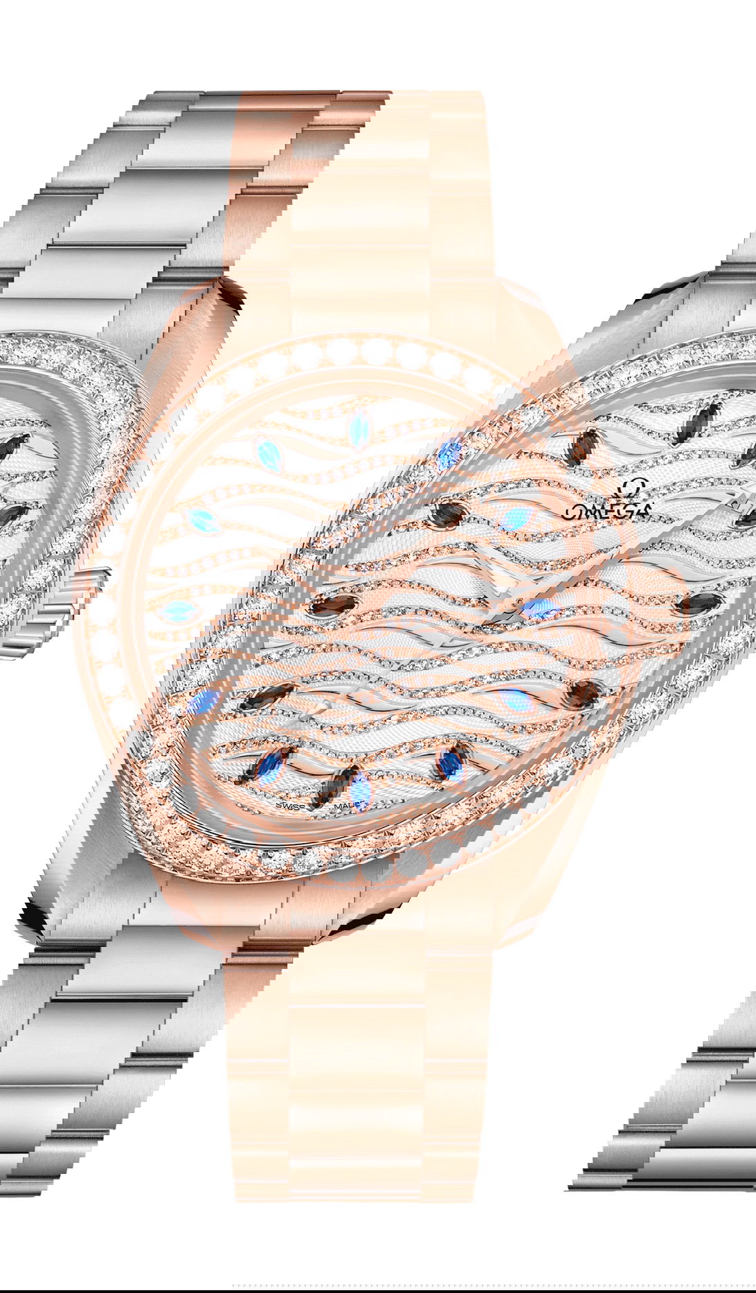 Omega Seamaster luxury timepiece - detailed view