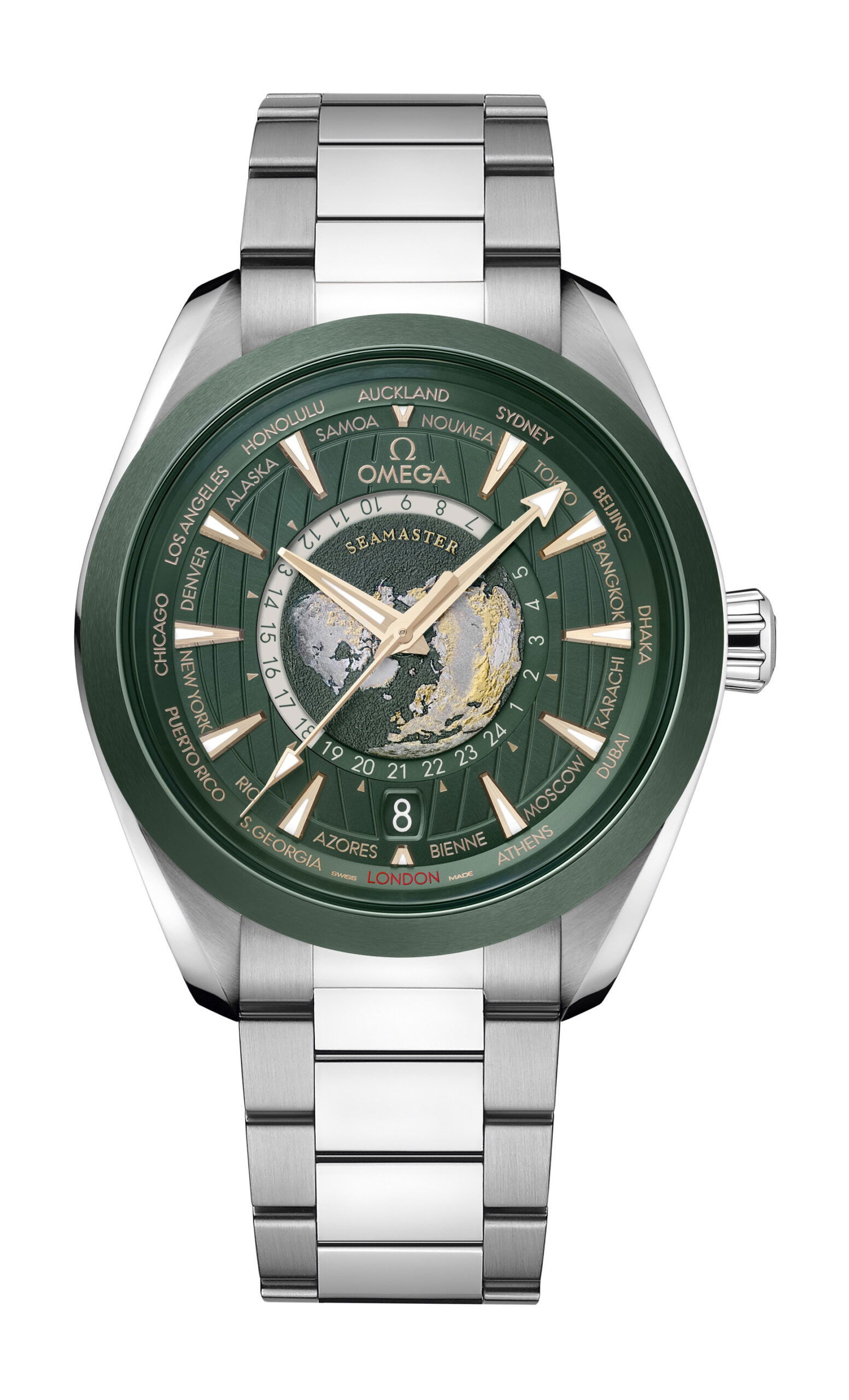Omega Seamaster luxury timepiece - detailed view