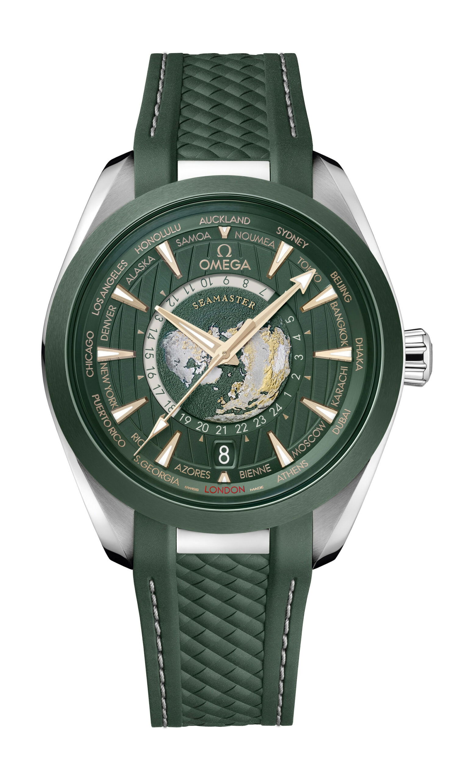 Omega Seamaster luxury timepiece - detailed view