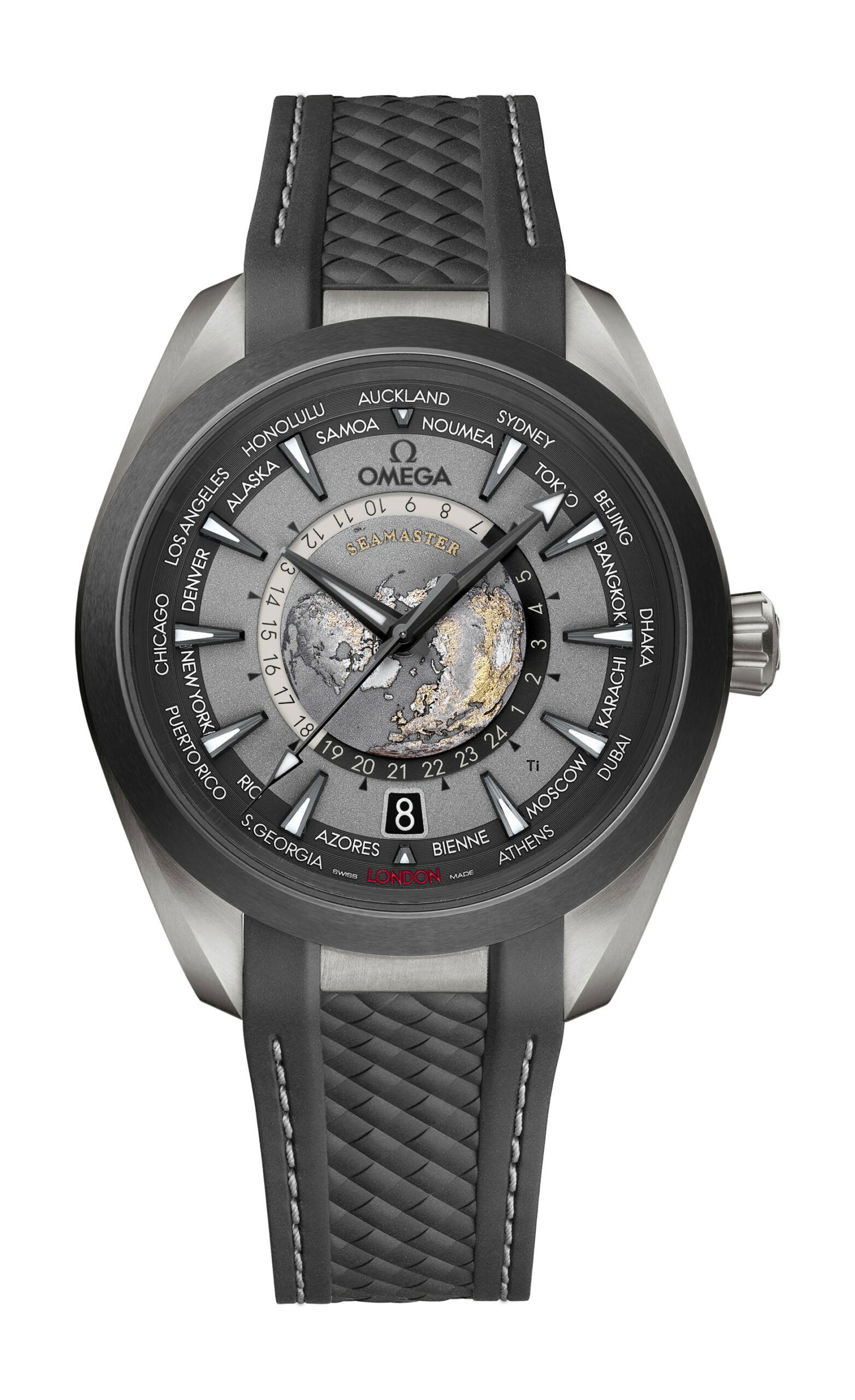 Omega Seamaster luxury timepiece - detailed view