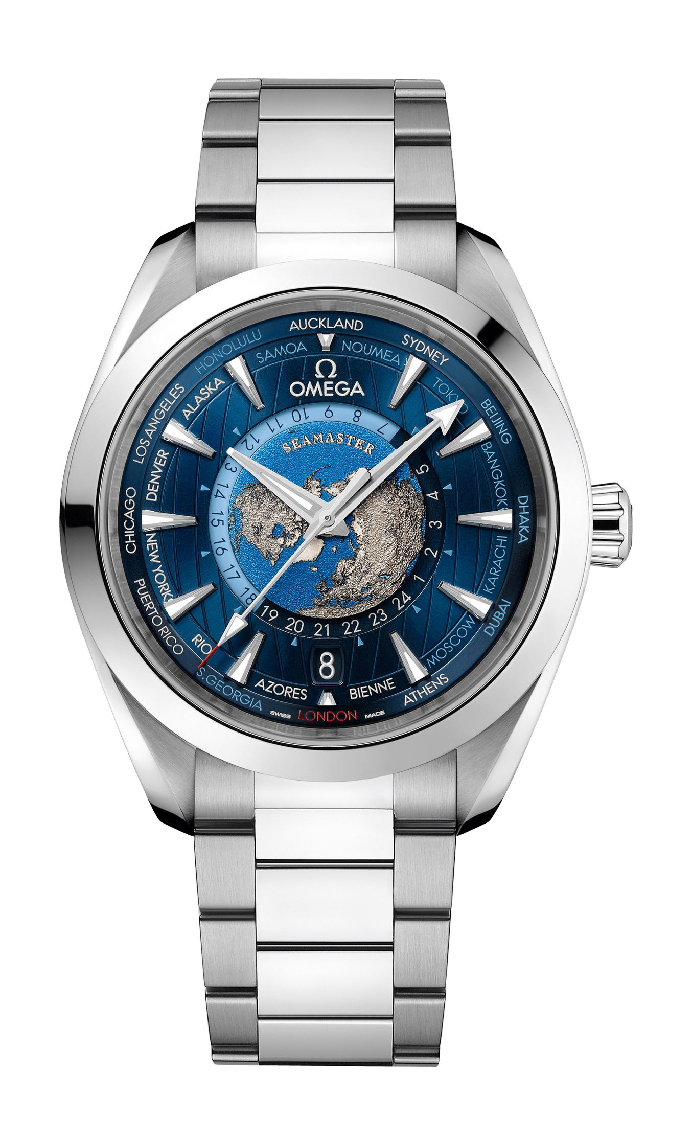 Omega Seamaster luxury timepiece - detailed view