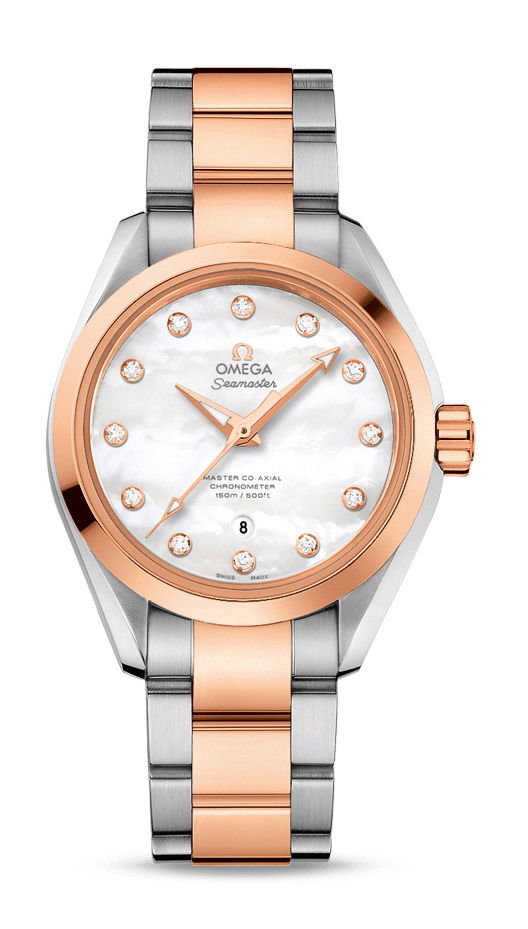 Omega Seamaster luxury timepiece - detailed view