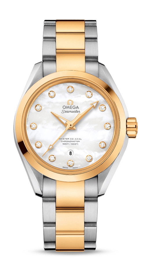 Omega Seamaster luxury timepiece - detailed view