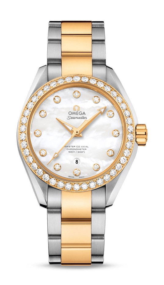 Omega Seamaster luxury timepiece - detailed view
