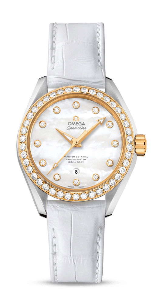 Omega Seamaster luxury timepiece - detailed view