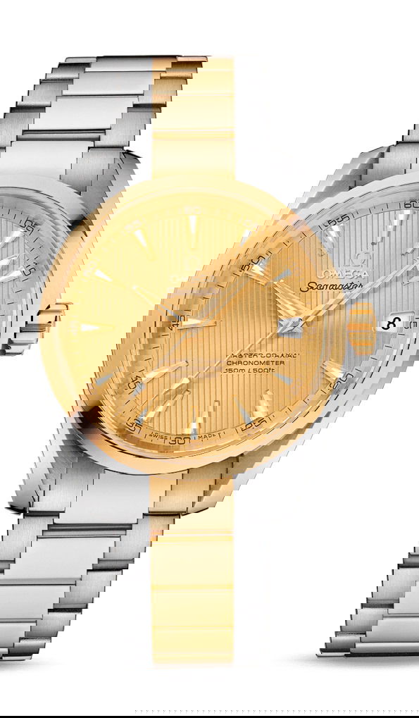 Omega Seamaster luxury timepiece - detailed view