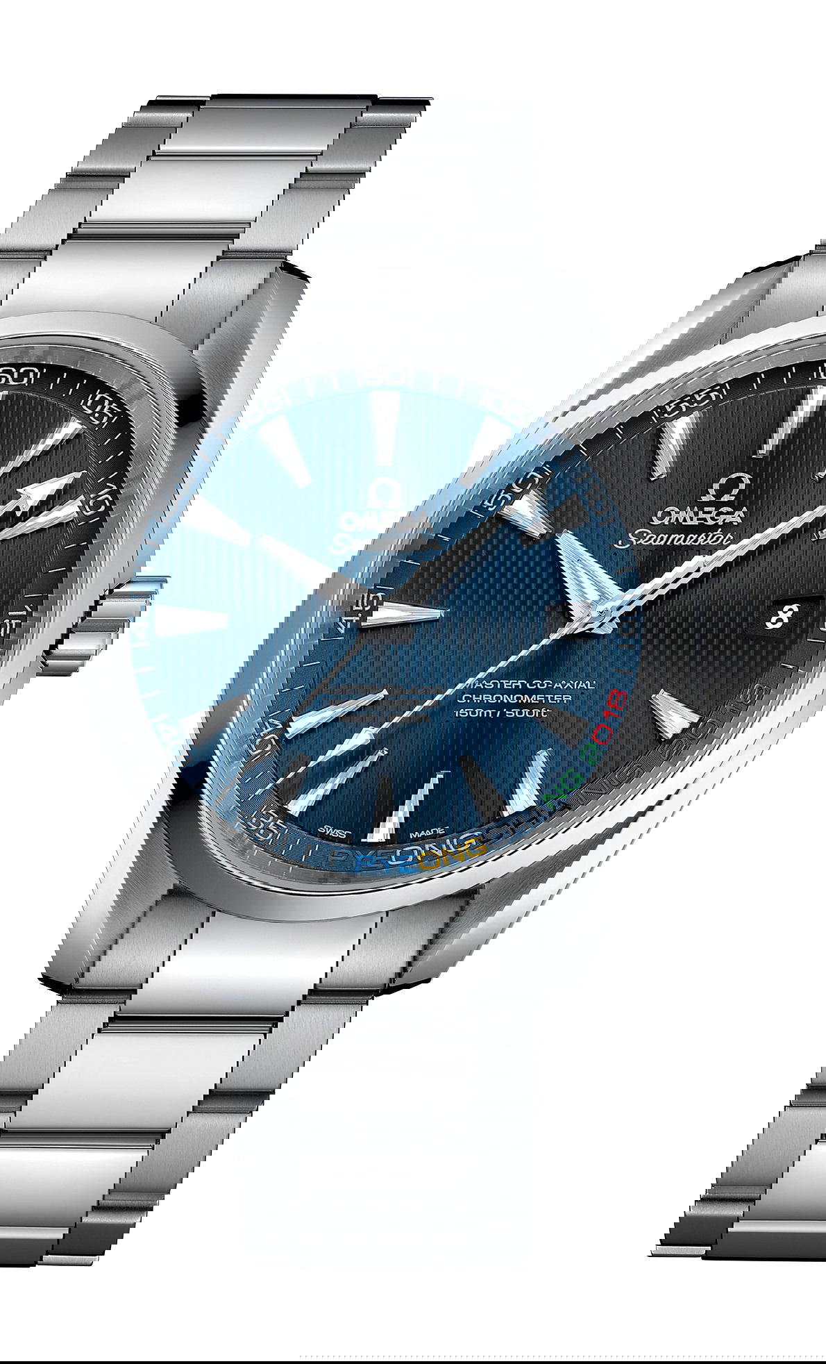 Omega Seamaster luxury timepiece - detailed view