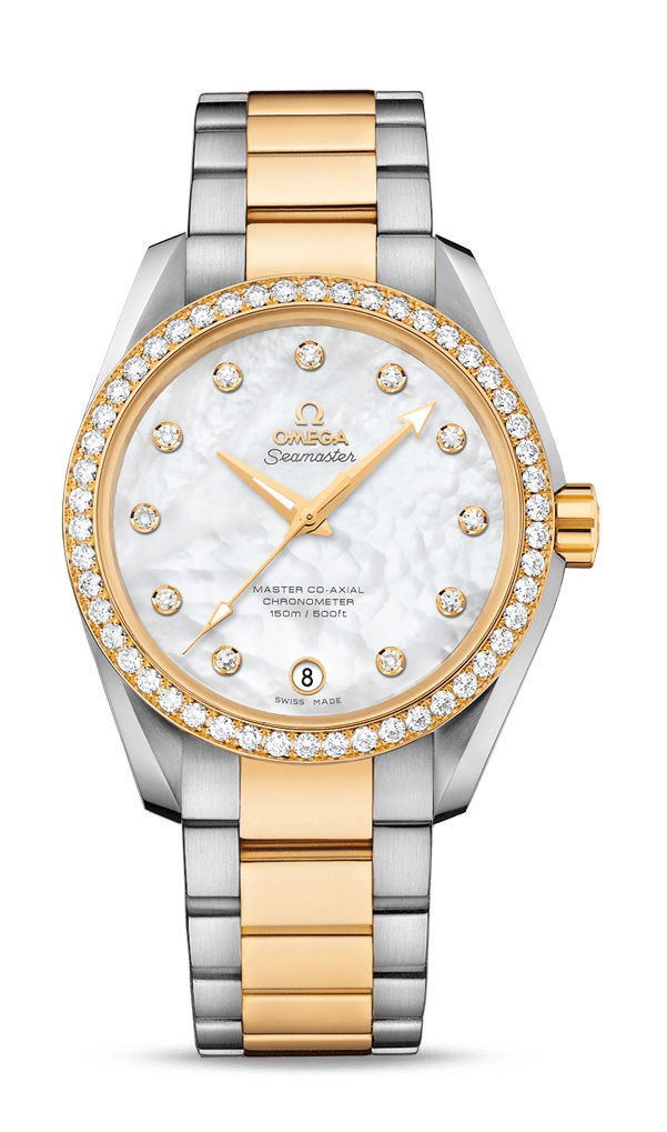 Omega Seamaster luxury timepiece - detailed view