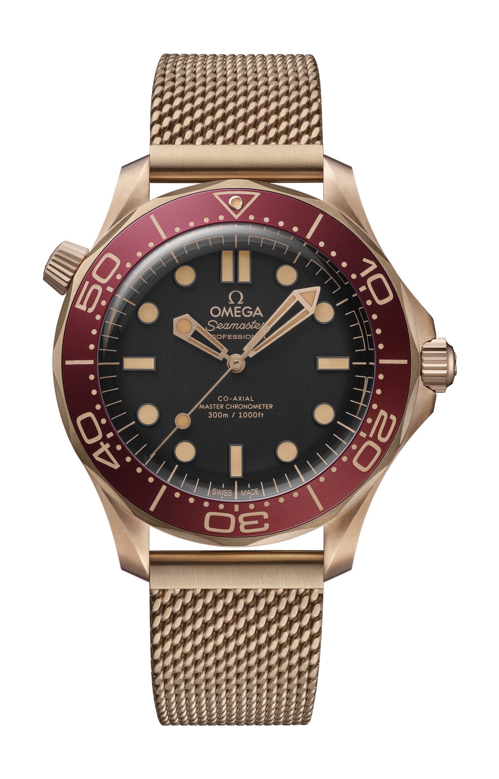 Omega Seamaster luxury timepiece - detailed view