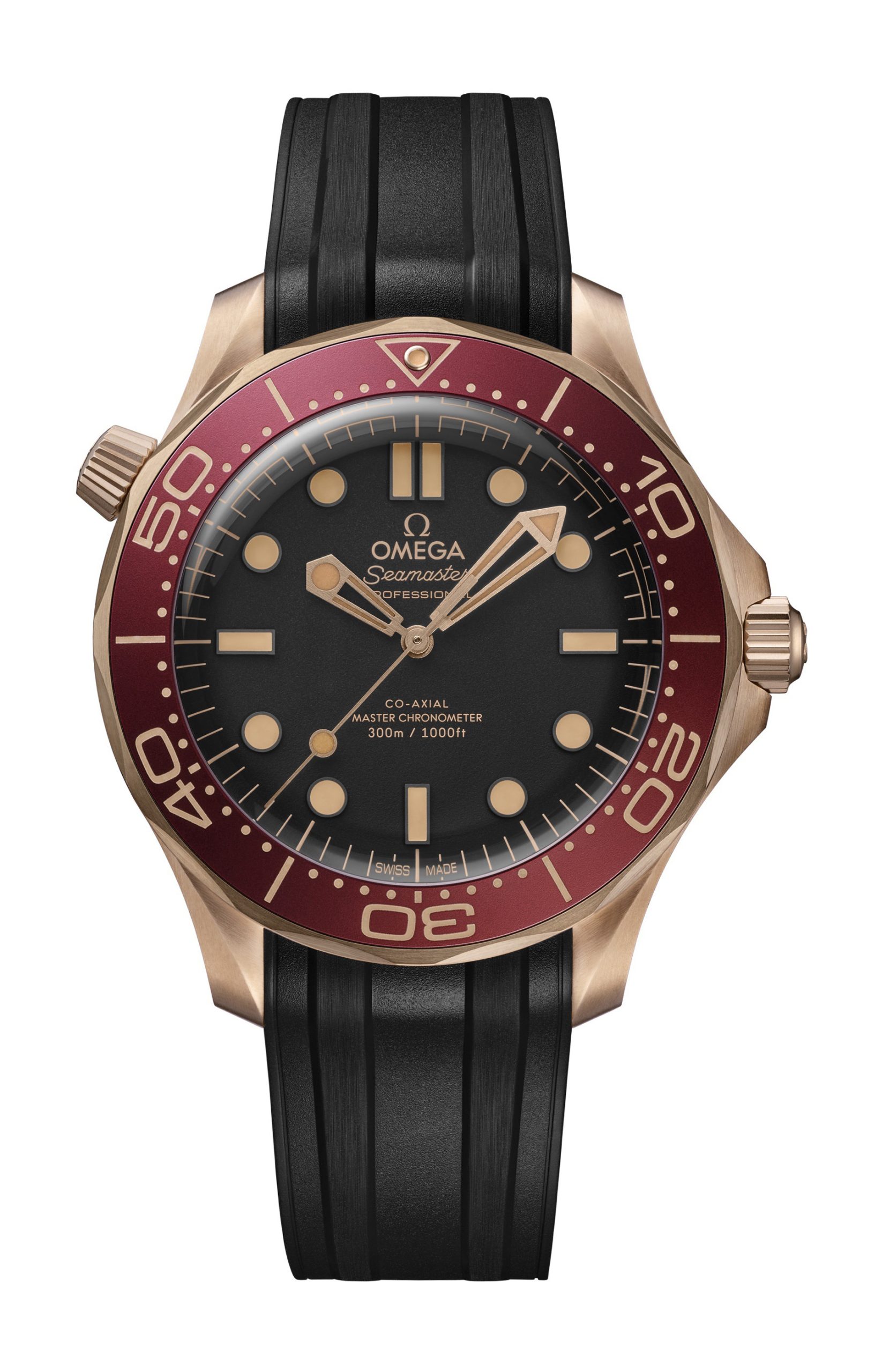 Omega Seamaster luxury timepiece - detailed view