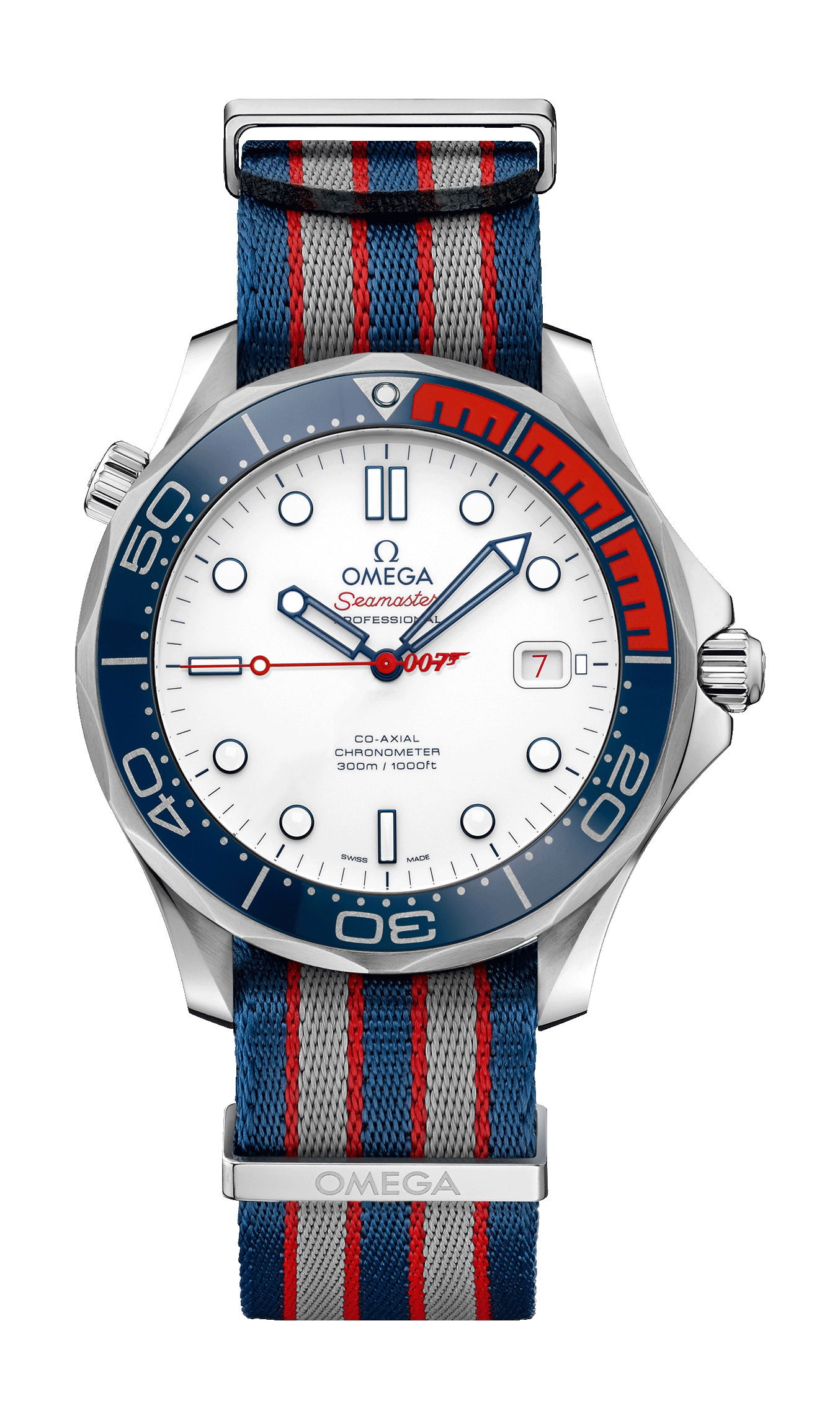 Omega Seamaster luxury timepiece - detailed view