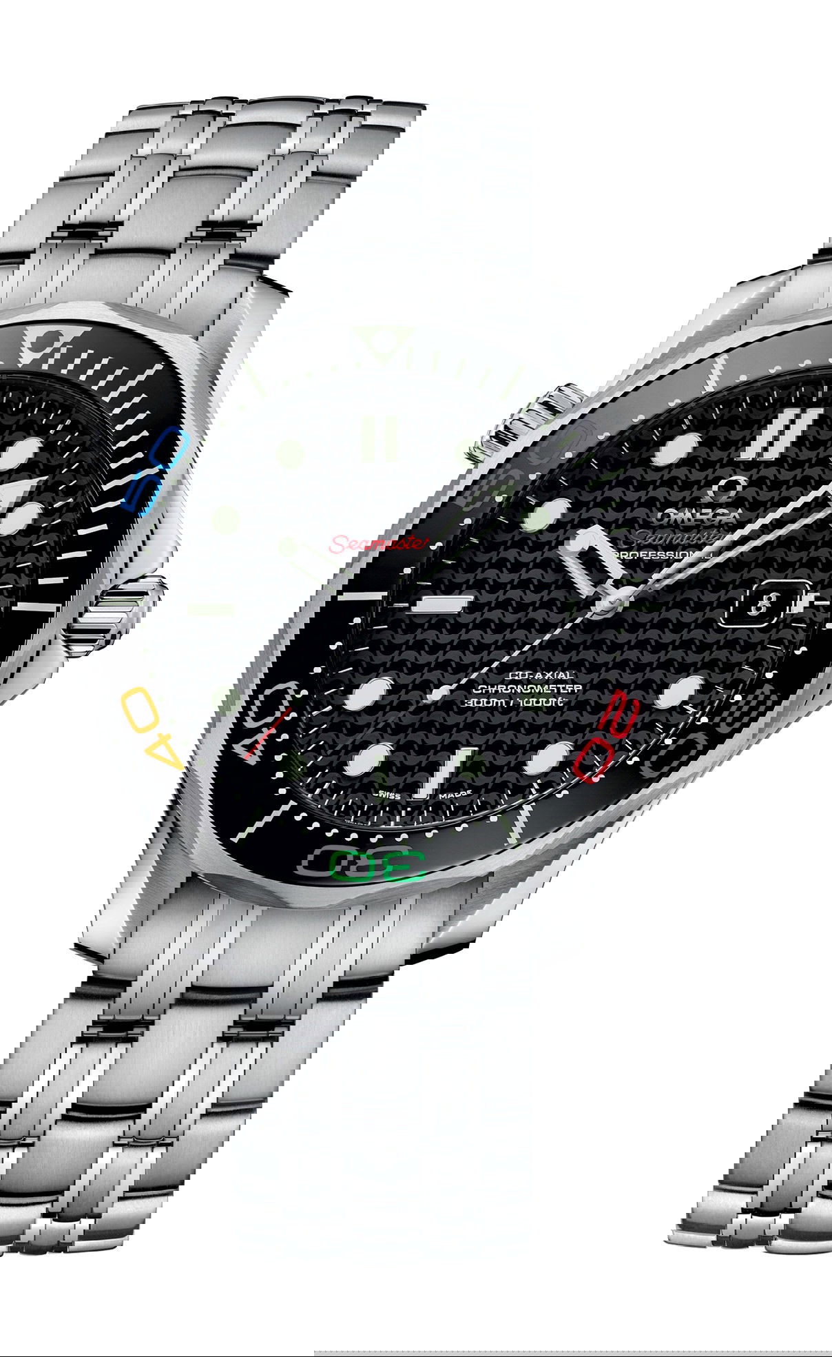 Omega Seamaster luxury timepiece - detailed view