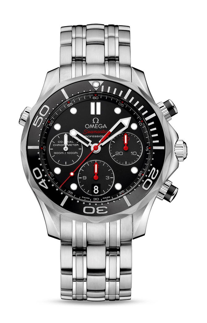 Omega Seamaster luxury timepiece - detailed view