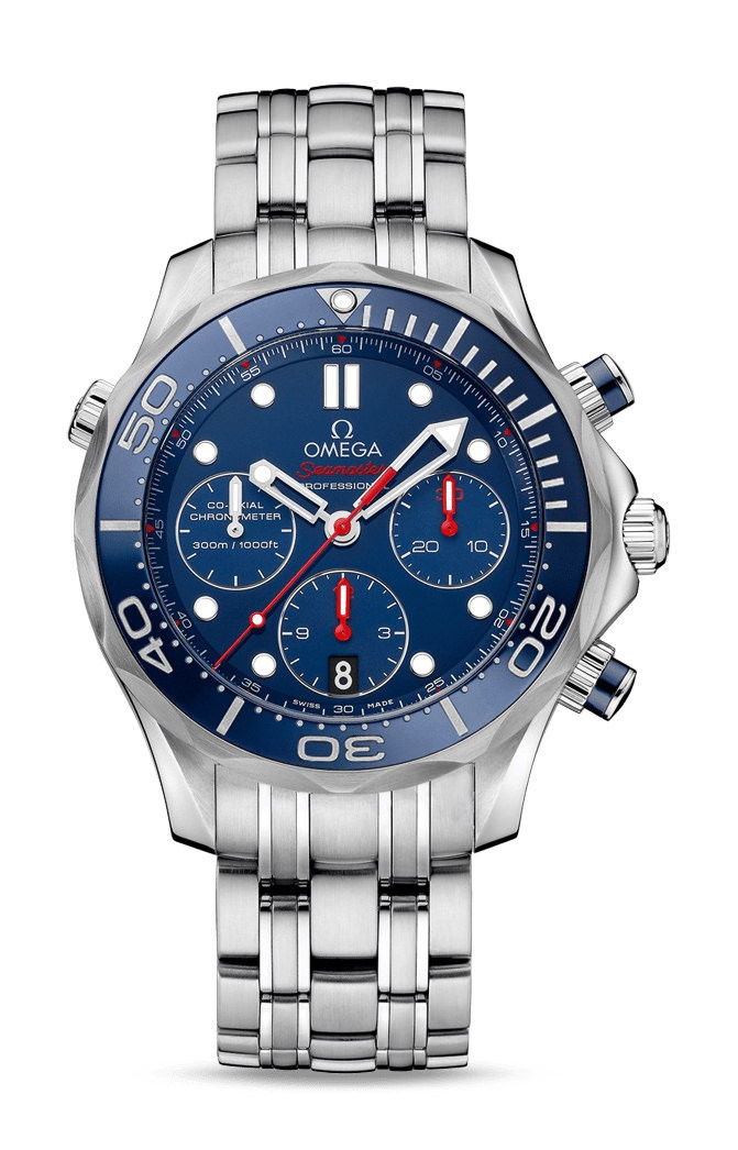 Omega Seamaster luxury timepiece - detailed view