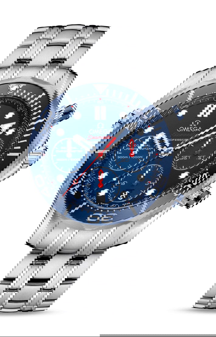 Omega Seamaster luxury timepiece - detailed view