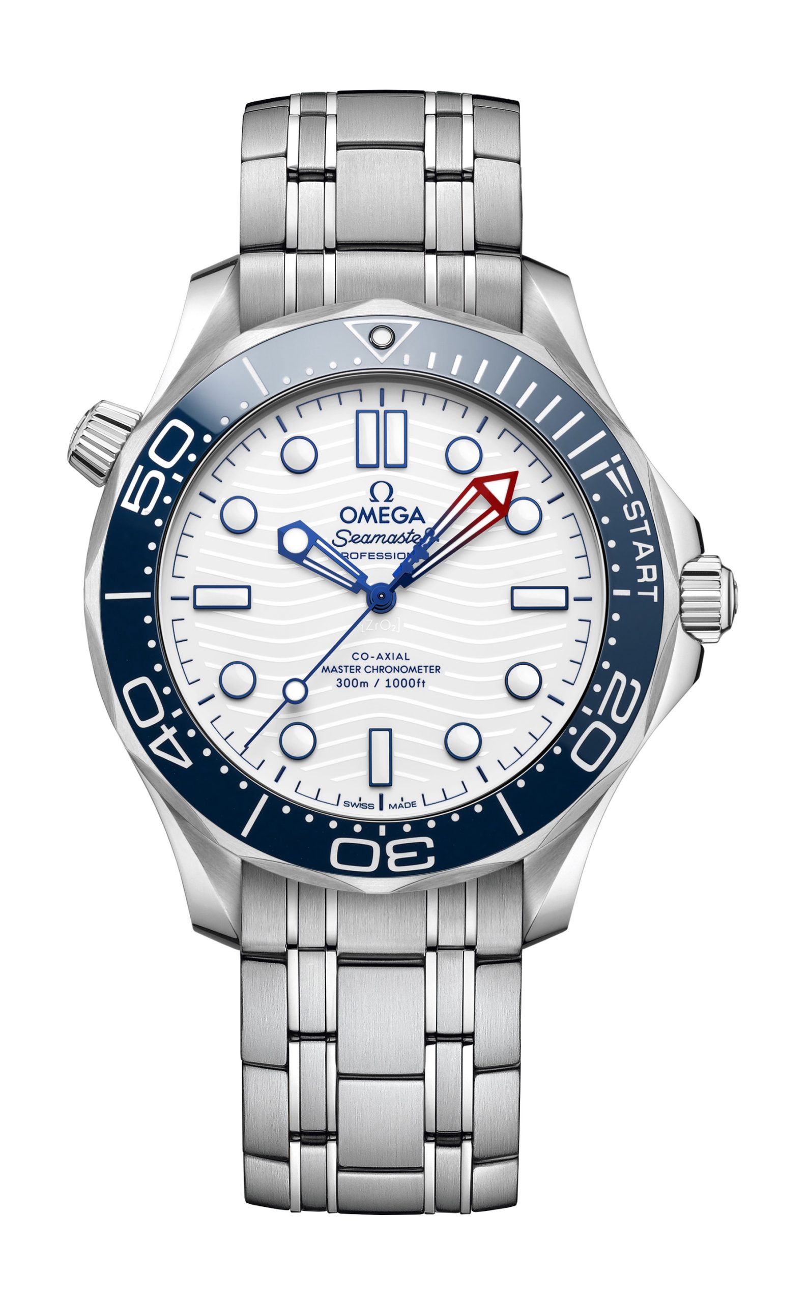 Omega Seamaster luxury timepiece - detailed view